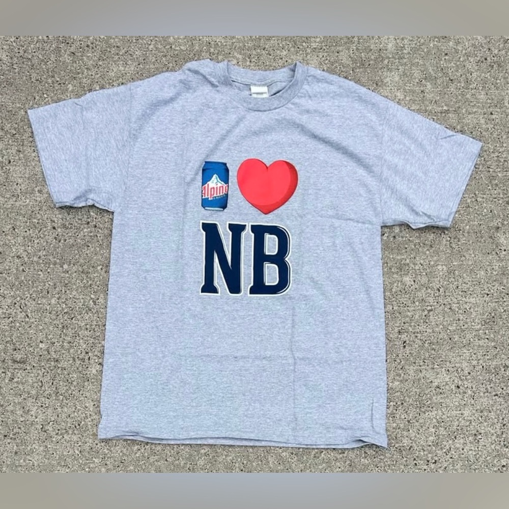 Vintage Alpine Beer I Love New Brunswick Double Sided Alstyle T-shirt